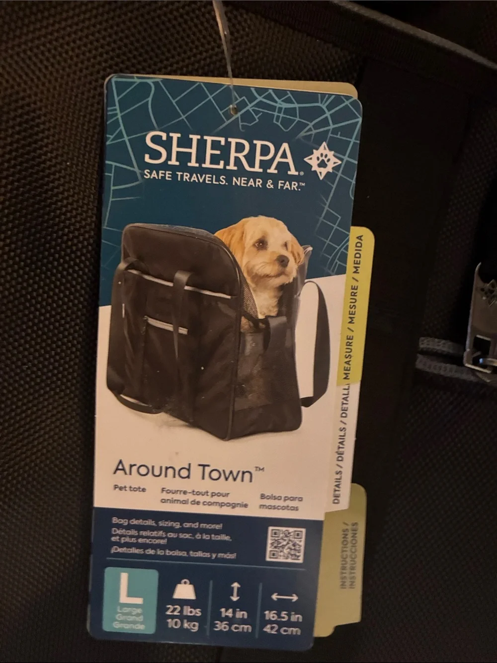 Large pet carrier up to 22 pounds